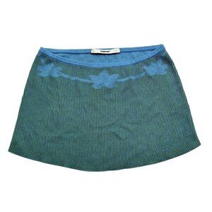Tank Air Lotus Skirt in Blue Green